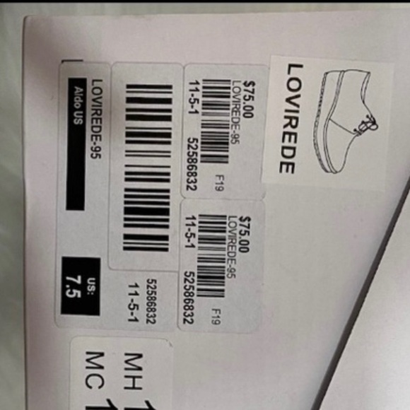 ALDO Louirede Black Women Oxford Shoes Lace-Up  1.25 Platform Wedge Heel - Picture 12 of 13